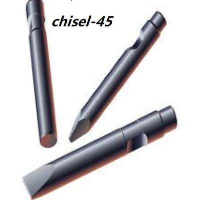 Disesuaikan 45mm Chisel Excavator Untuk Demolition Hammer Mesin Konstruksi