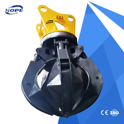 Yellow Alloy Steel Digger Lotus Grabber Untuk Excavator Komatsu Doosan Sany Xcmg Lonking Liugong