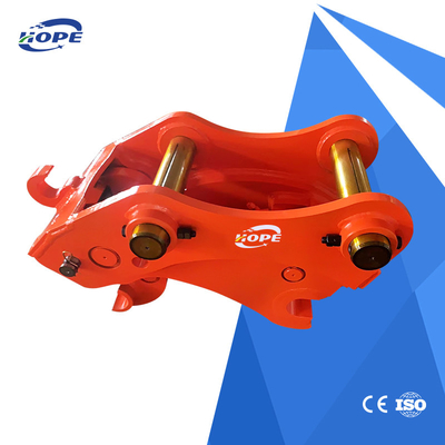 Kekuatan tinggi Q355 Steel Quick Coupler Untuk Excavator Attachments